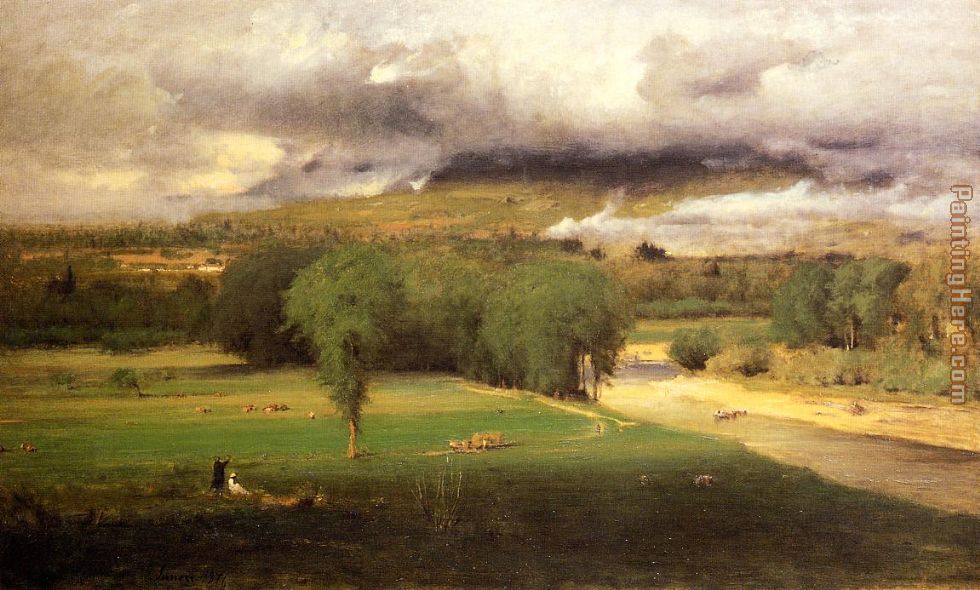 Sacco Ford Conway Meadows painting - George Inness Sacco Ford Conway Meadows art painting